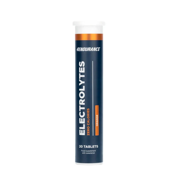 Endurance electrolytes supplement tube on a white background