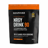 4Endurance Nrgy Drink 90 – oranžna embalaža izotoničnega napitka, pogled od spredaj