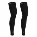 IncrediWear rokav za nogo – par, črni, na modelu, pogled od spredaj