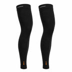 IncrediWear rokav za nogo – par, črni, na modelu, pogled od spredaj