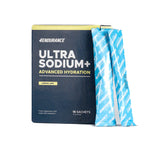 Endurance Ultra Sodium+ Advanced Hydration package with a blue and white sachet on a white background