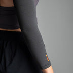 arm sleeve charcoal elbow support detail incrediwear