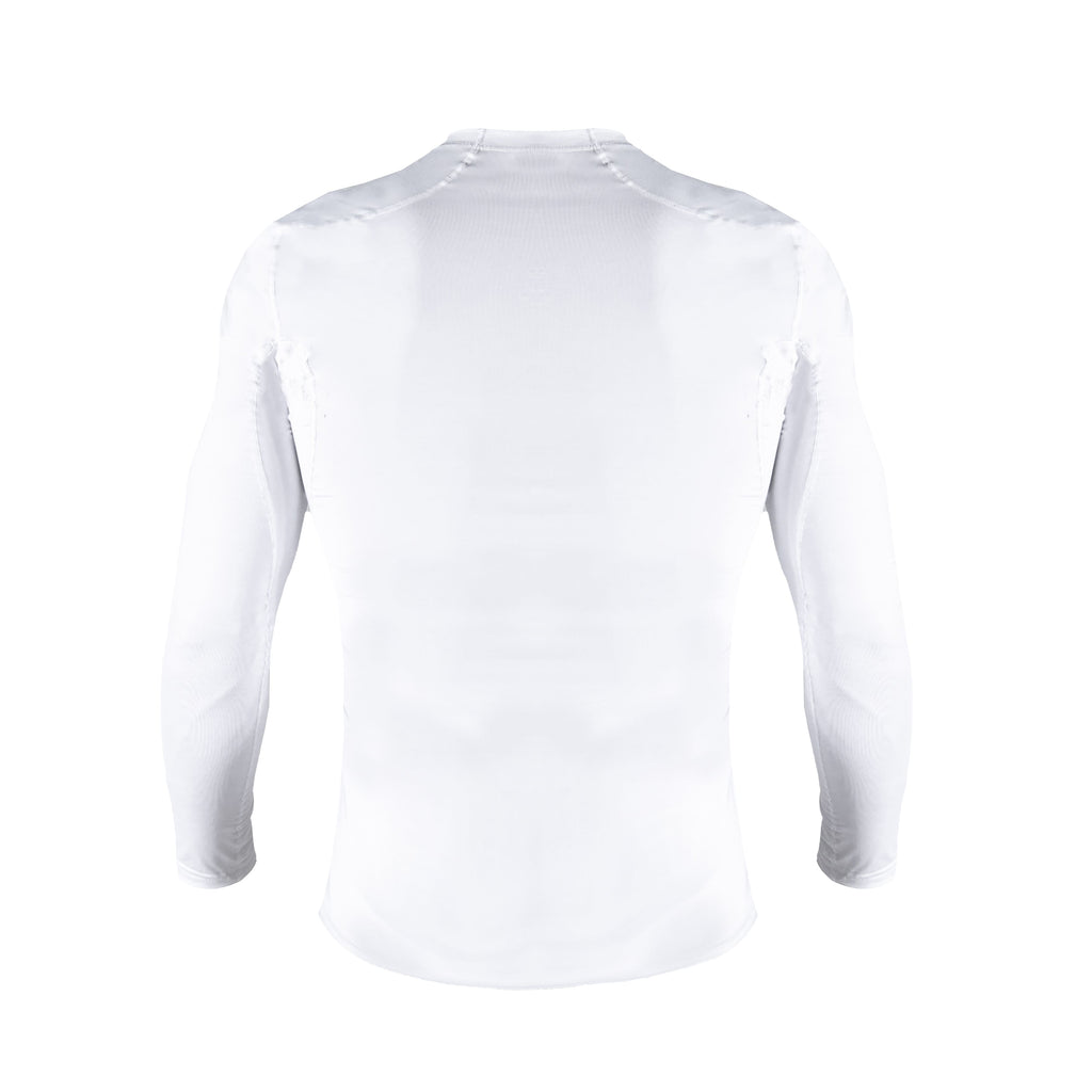 White long-sleeve shirt on a white background