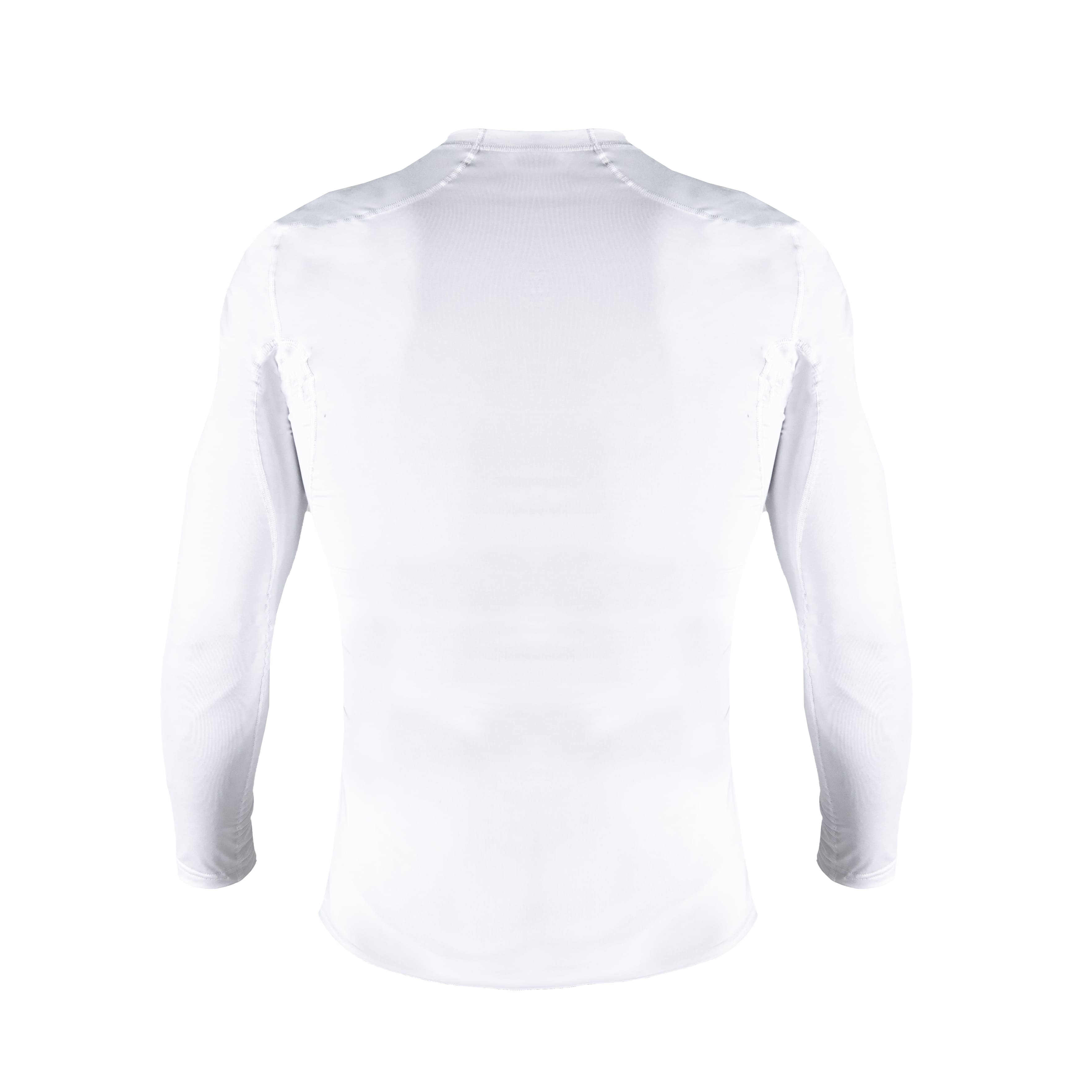 White long-sleeve shirt on a white background