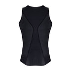 Black sleeveless top on a white background