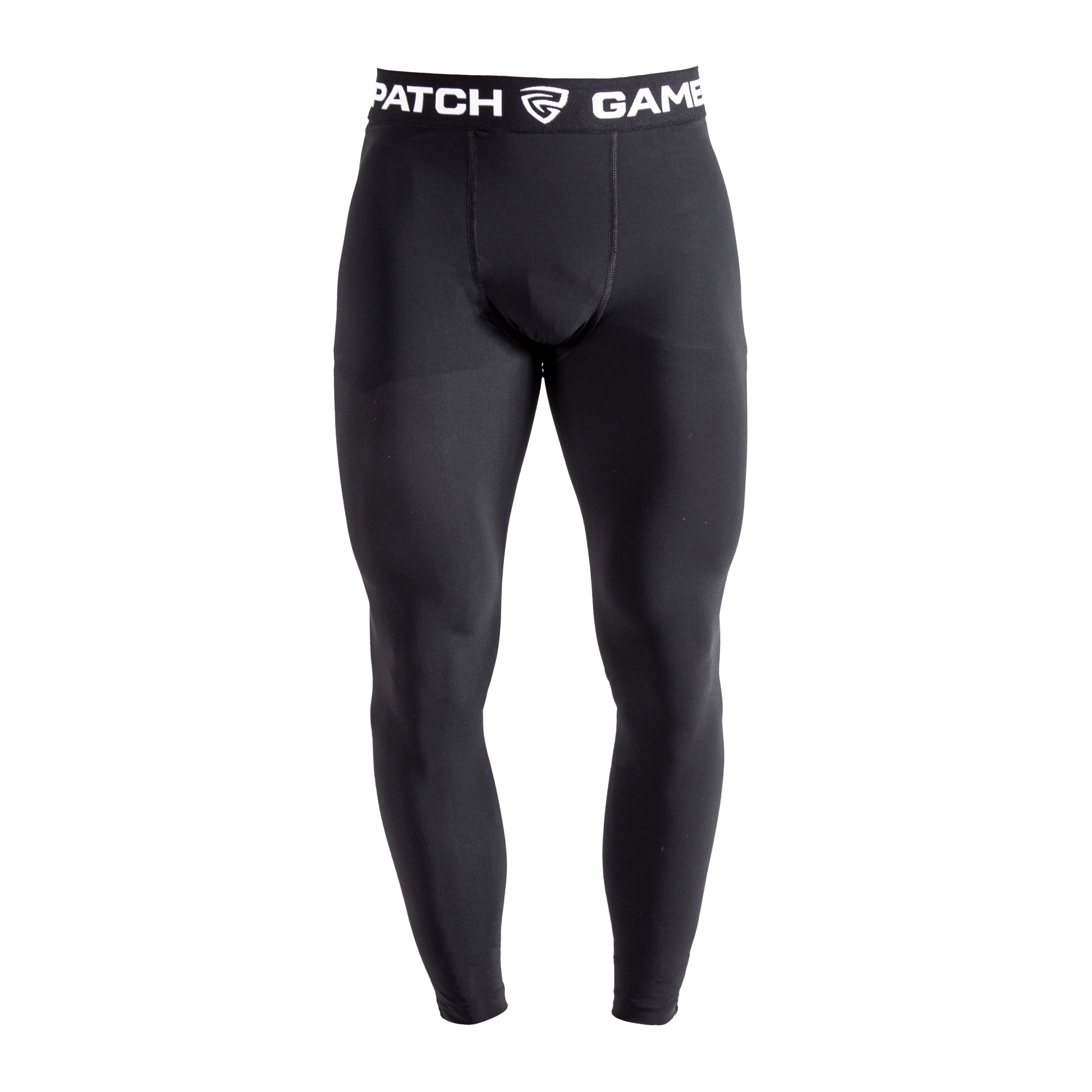 compression tights long black front gamepatch