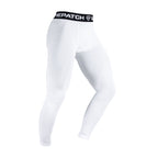 White leggings with a black band featuring 'GAMEPATCH' logo on a white background