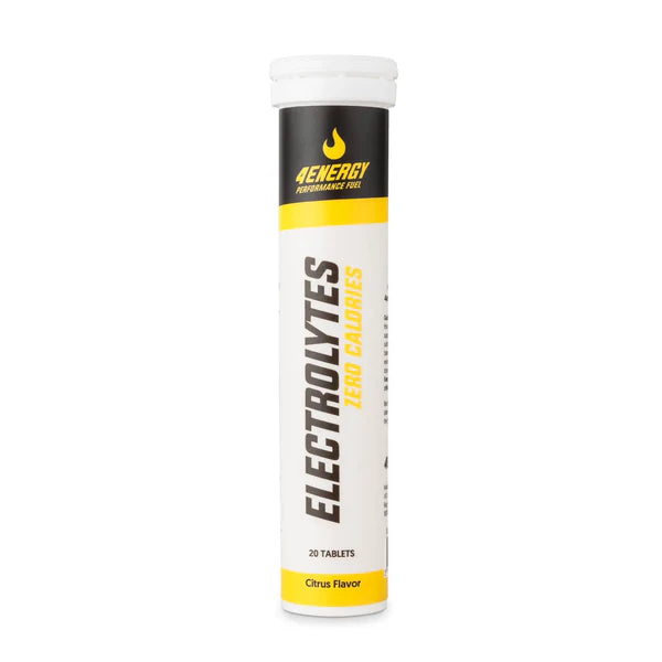 Tube of 4Energy Electrolytes on a white background