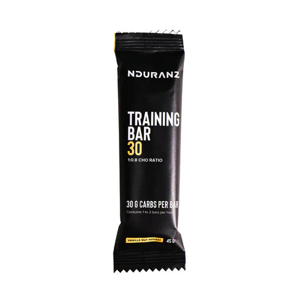 Black Nduranz Training Bar 30 packaging on a white background
