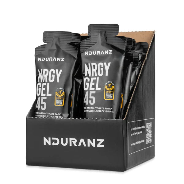 Box of Nduranz Energy Gel 45 packages on a white background