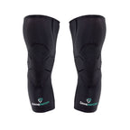 Pair of black knee pads with Gamepatch logo on a white background