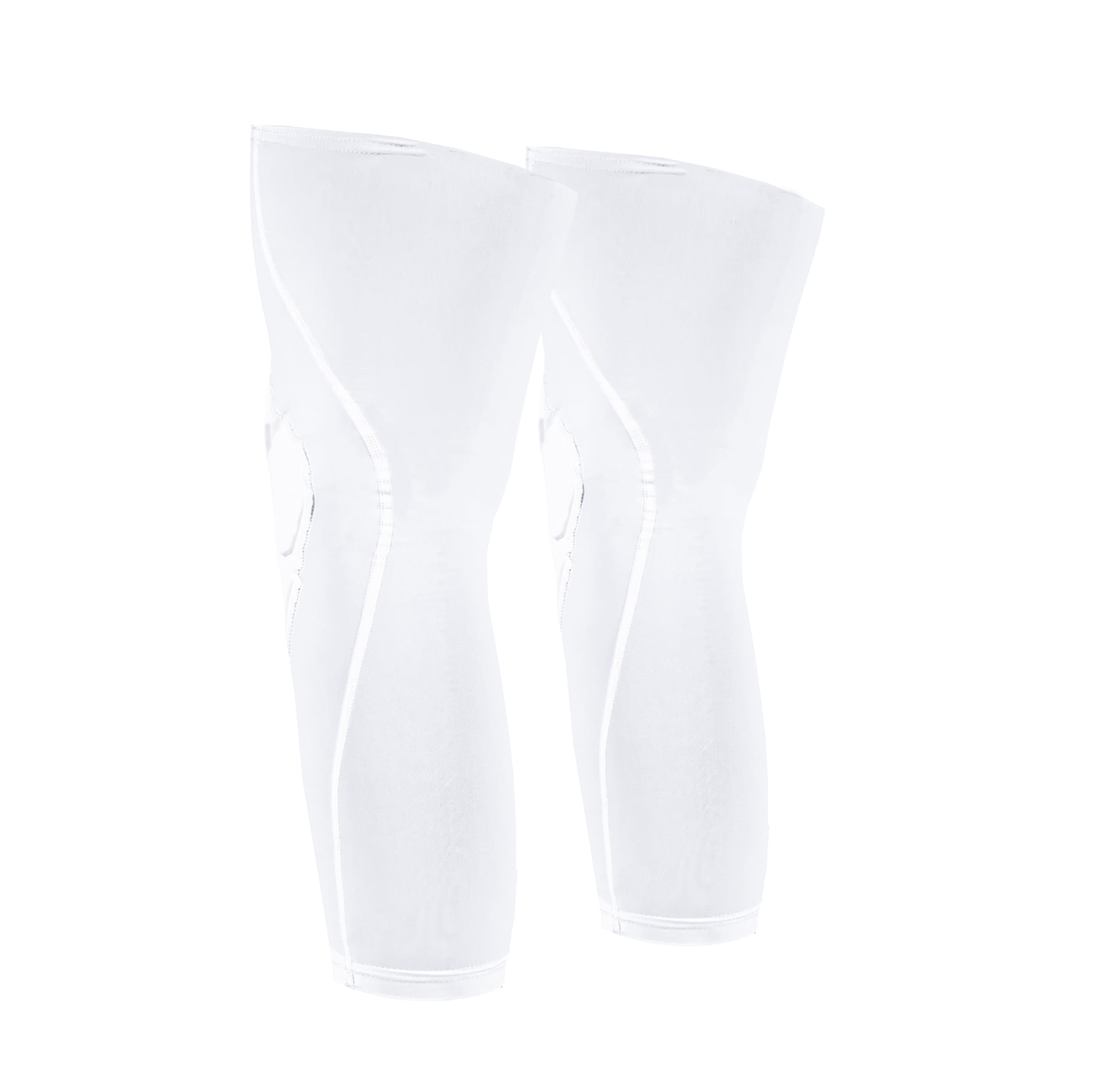 White knee pads on a white background