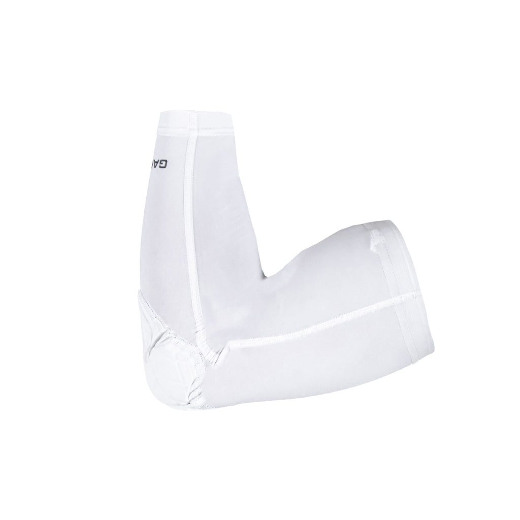 White elbow pad on a white background