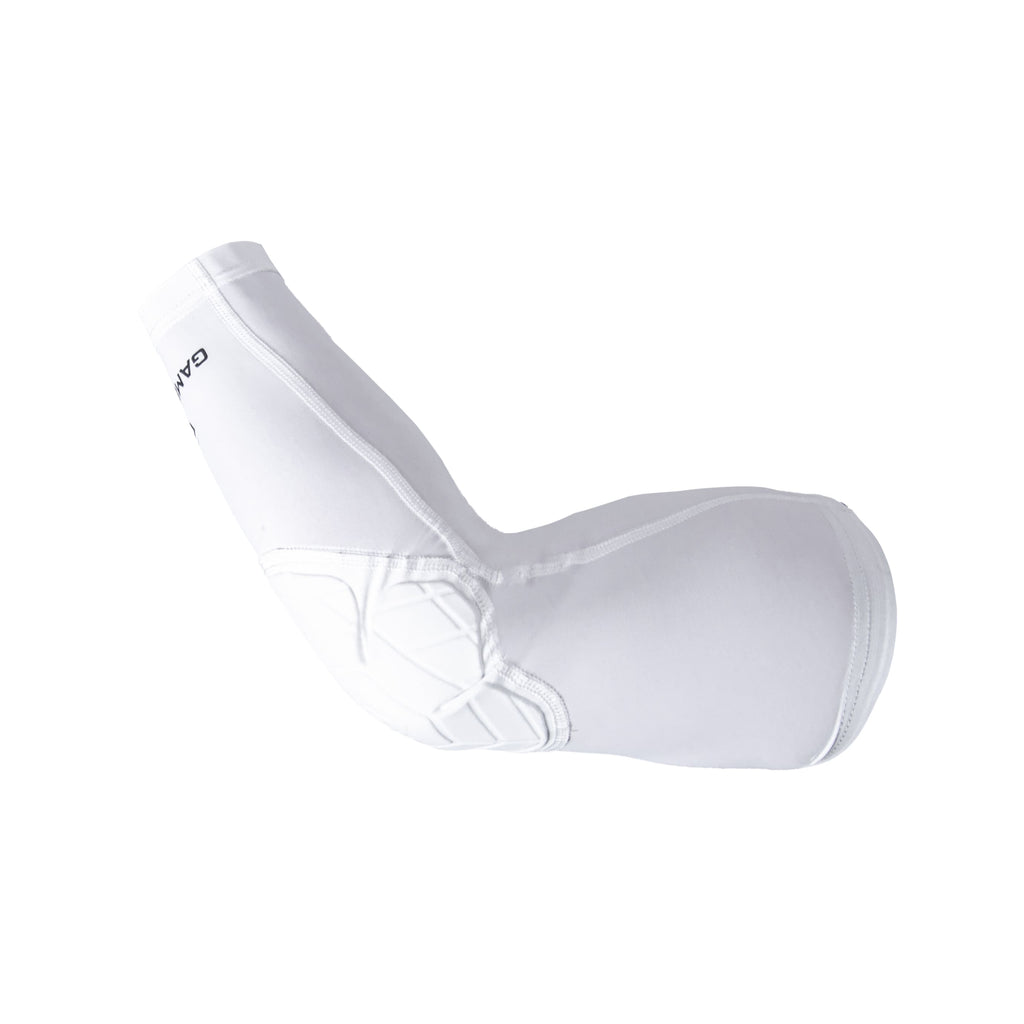 White padded elbow sleeve on a white background