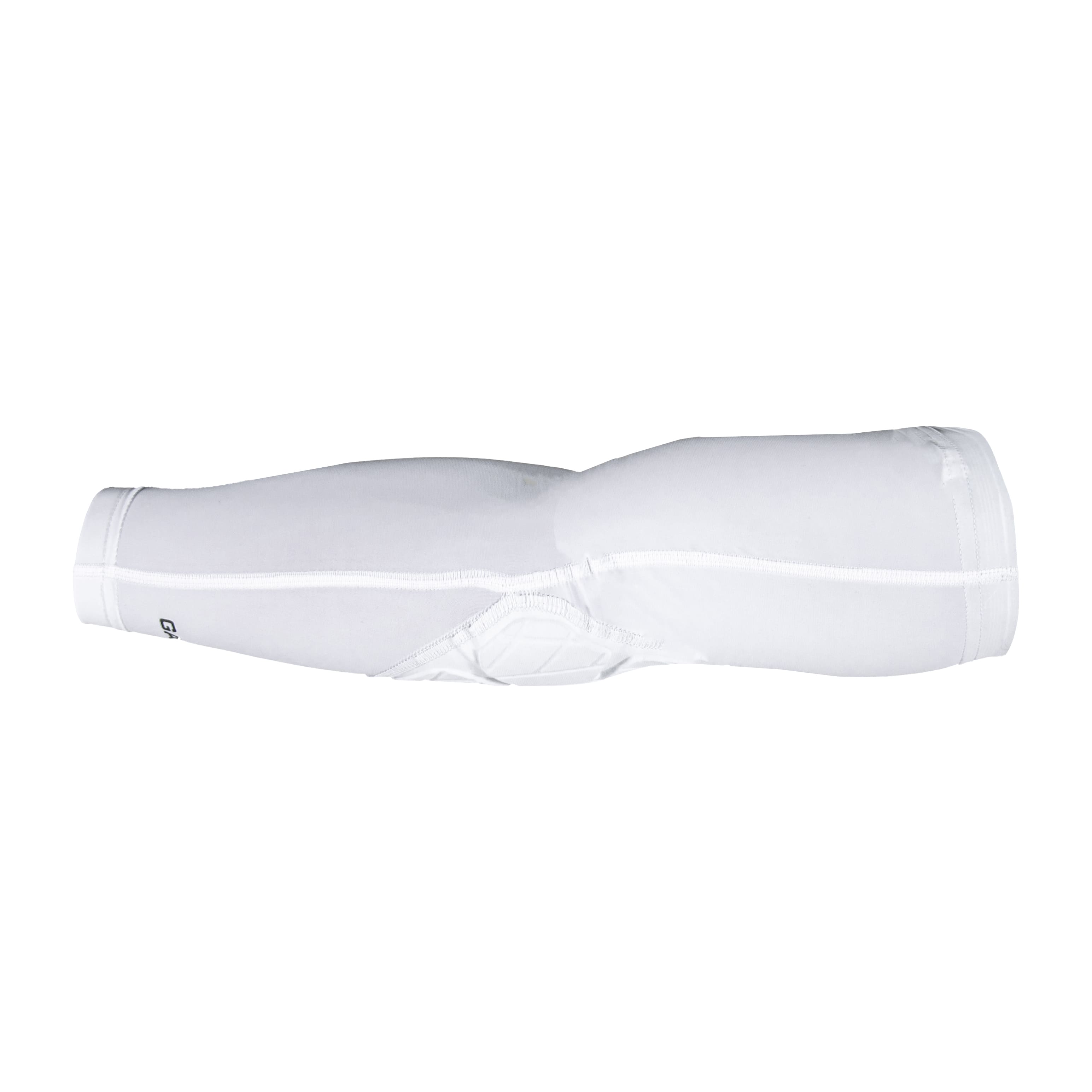 White padded arm sleeve on a white background