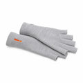 IncrediWear rokavice brez prstov – sive, na modelu, pogled od spredaj
