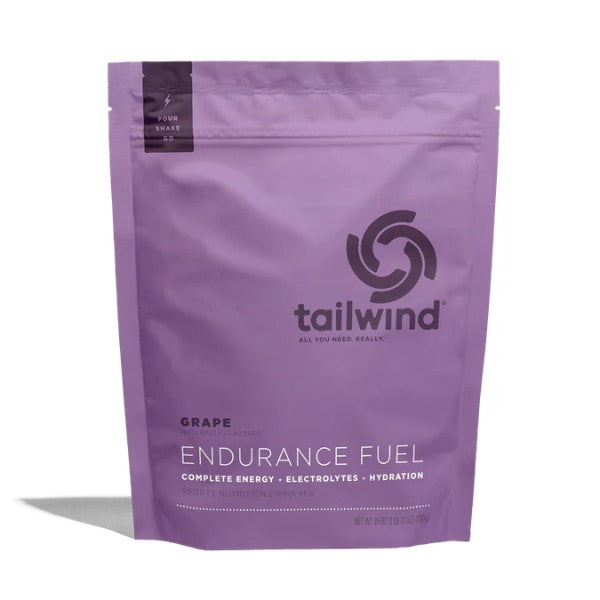 Purple package of Tailwind Endurance Fuel on a white background