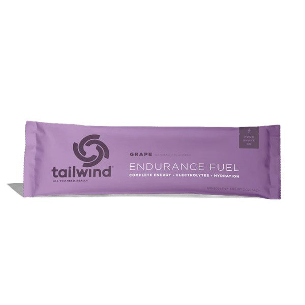 Purple tailwind endurance fuel package on a white background
