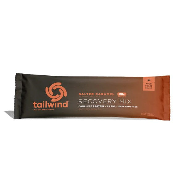Tailwind salted caramel recovery mix bar on a white background