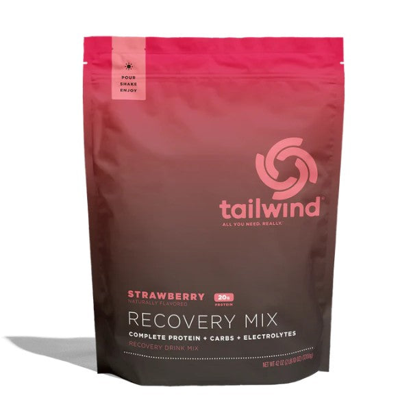 Tailwind Strawberry Recovery Mix package on a white background
