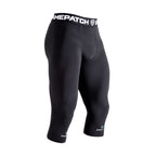 Black compression shorts with Gamepatch logo on a white background